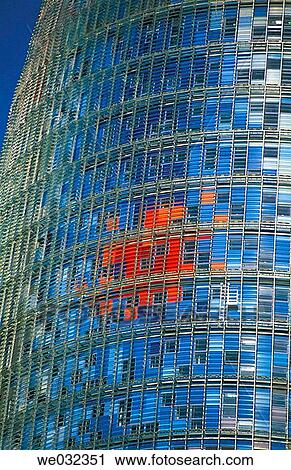 Agbar Tower by Jean Nouvel, Barcelona. Catalonia, Spain View Large Photo Image Stock Image - Agbar Tower by Jean Nouvel, Barcelona. Catalonia, Spain. Fotosearch