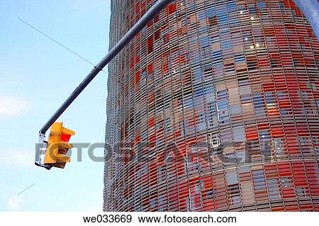 Agbar Tower by Jean Nouvel, Barcelona. Catalonia, Spain View Large Photo Image Stock Photo - Agbar Tower by Jean Nouvel, Barcelona. Catalonia, Spain. Fotosearch