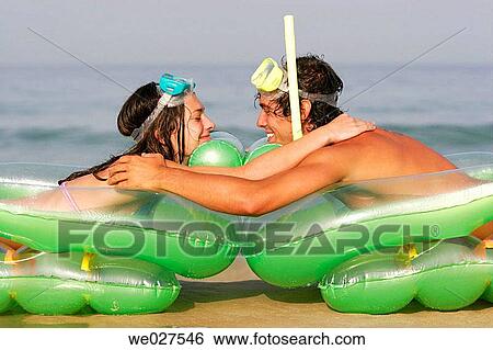 air mattress, bond, beach, air-bed, 20's View Large Photo Image Stock Photograph - air mattress, bond, beach, air-bed, 20's. Fotosearch