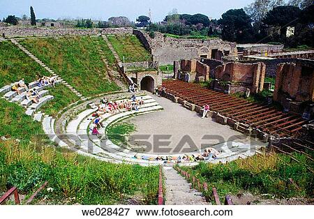 Amphitheatre. Pompei. Naples. Italy. View Large Photo Image Stock Photo - Amphitheatre. Pompei. Naples. Italy.. Fotosearch