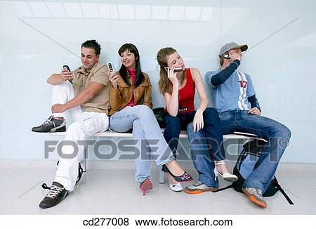 Stock Photo - amusement, boy, bench, adolescence. Fotosearch