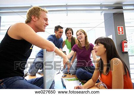 amusement, college, chat, boy, adolescence View Large Photo Image Stock Image - amusement, college, chat, boy, adolescence. Fotosearch