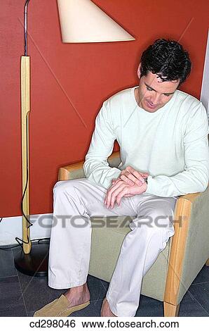appointment, calm, at-home, armchair, 30's View Large Photo Image Stock Photograph - appointment, calm, at-home, armchair, 30's. Fotosearch