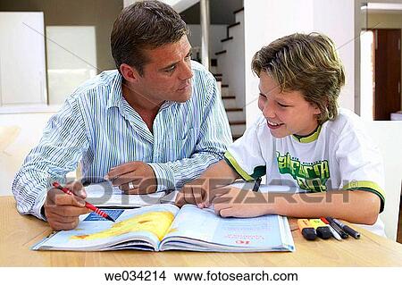 at-home, boy, book, aid View Large Photo Image Picture - at-home, boy, book, aid. Fotosearch