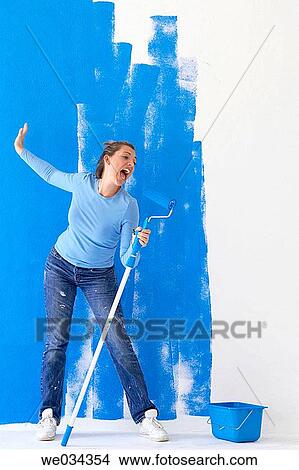 at-home, break-time, break, blue, amusing View Large Photo Image Picture - at-home, break-time, break, blue, amusing. Fotosearch