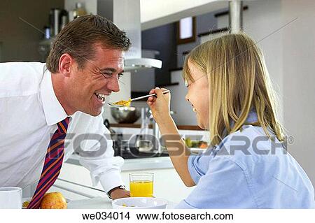 at-home, breakfast, bonding, bond, affection View Large Photo Image Picture - at-home, breakfast, bonding, bond, affection. Fotosearch