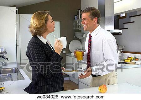 at-home, businessman, business, breakfast, affection View Large Photo Image Stock Photograph - at-home, businessman, business, breakfast, affection. Fotosearch