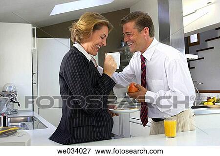 at-home, businesspeople, businessman, breakfast, affection View Large Photo Image Stock Photo - at-home, businesspeople, businessman, breakfast, affection. Fotosearch