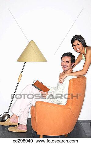 at-home, calm, book, armchair View Large Photo Image Stock Image - at-home, calm, book, armchair. Fotosearch