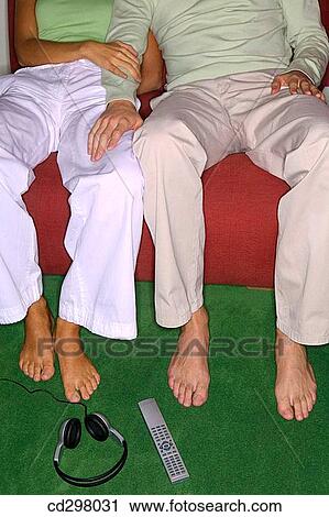 at-home, couch, contemporary, barefoot, anonymous View Large Photo Image Stock Image - at-home, couch, contemporary, barefoot, anonymous. Fotosearch