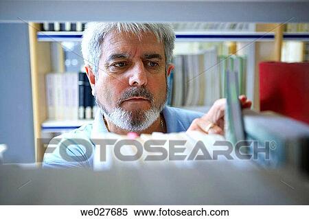 baby boomer, beard, book, bookcase View Large Photo Image Stock Photography - baby boomer, beard, book, bookcase. Fotosearch