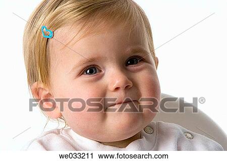 Baby girl portrait. View Large Photo Image Stock Image - Baby girl portrait.. Fotosearch