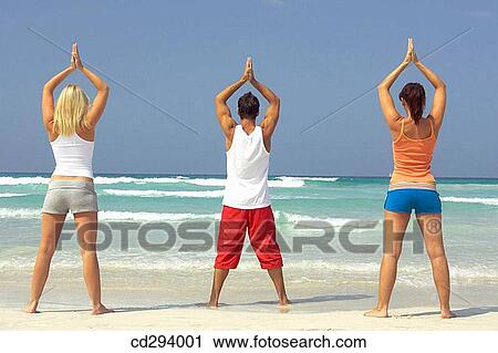 back view, companion, beach, Arms raised View Large Photo Image Stock Image - back view, companion, beach, Arms raised. Fotosearch