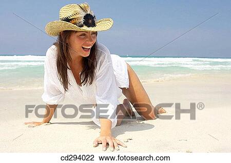 beach, brunette, carnality View Large Photo Image Stock Image - beach, brunette, carnality. Fotosearch