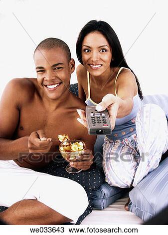 bed, contemporary, couple, eating View Large Photo Image Stock Image - bed, contemporary, couple, eating. Fotosearch