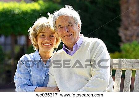 Stock Photo - bench, contemporary, affection. Fotosearch
