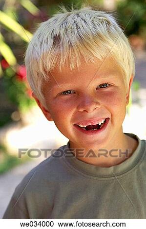 blond, boy, child, Close-up View Large Photo Image Stock Image - blond, boy, child, Close-up. Fotosearch