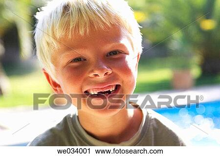 blond, boy, child, Close-up View Large Photo Image Stock Image - blond, boy, child, Close-up. Fotosearch