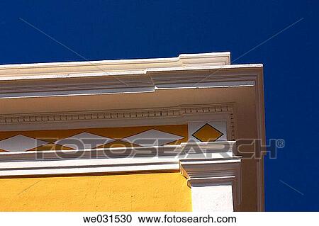 blue, corner, building, blue sky, Architectural detail View Large Photo Image Stock Image - blue, corner, building, blue sky, Architectural detail. Fotosearch