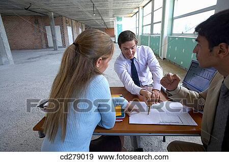 blueprint, businesspeople, businessman, business, 30's View Large Photo Image Stock Photo - blueprint, businesspeople, businessman, business, 30's. Fotosearch