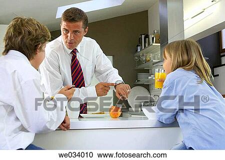 boy, businessman, brother, breakfast, at-home View Large Photo Image Stock Image - boy, businessman, brother, breakfast, at-home. Fotosearch