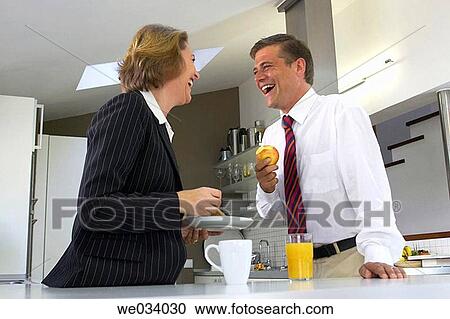 breakfast, businesspeople, businessman, business, at-home View Large Photo Image Stock Image - breakfast, businesspeople, businessman, business, at-home. Fotosearch