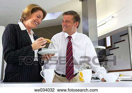 breakfast, businesspeople, businessman, business, at-home View Large Photo Image Stock Image - breakfast, businesspeople, businessman, business, at-home. Fotosearch