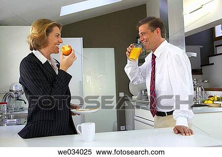 breakfast, businesspeople, businessman, business, at-home View Large Photo Image Stock Photography - breakfast, businesspeople, businessman, business, at-home. Fotosearch