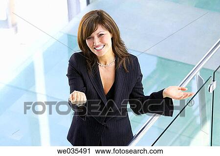 brunette, businesswoman, businesspeople, business, Arms open View Large Photo Image Stock Image - brunette, businesswoman, businesspeople, business, Arms open. Fotosearch