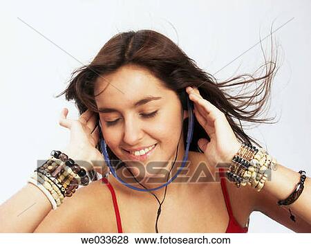 brunette, contemporary, adolescence View Large Photo Image Stock Photo - brunette, contemporary, adolescence. Fotosearch
