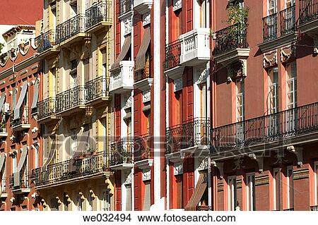 Building fa? ade, Valencia. Comunidad Valenciana, Spain View Large Photo Image Picture - Building fa? ade, Valencia. Comunidad Valenciana, Spain. Fotosearch