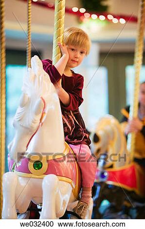Burnaby Heritage Village Carousel, 4 year old Caucasian girl View Large Photo Image Stock Image - Burnaby Heritage Village Carousel, 4 year old Caucasian girl. Fotosearch