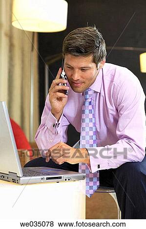 Stock Photo - business, businesspeople, businessman, 30's. Fotosearch