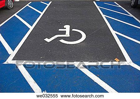 Car parking space reserved for disabed motorists View Large Photo Image Stock Photography - Car parking space reserved for disabed motorists. Fotosearch