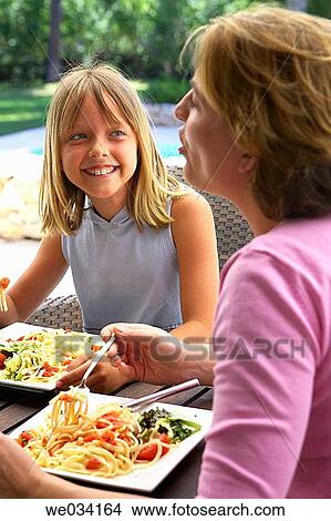 Picture - chat, child, contemporary. Fotosearch
