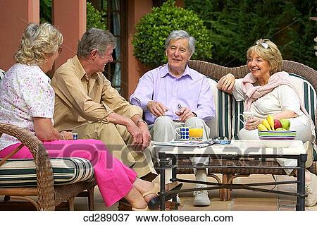 chat, contemporary View Large Photo Image Stock Photo - chat, contemporary. Fotosearch
