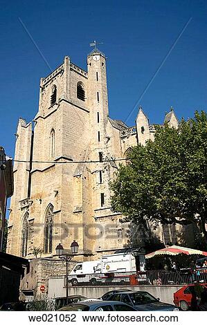 Church, Capestang. H? rault, Languedoc-Roussillon, France View Large Photo Image Stock Image - Church, Capestang. H? rault, Languedoc-Roussillon, France. Fotosearch