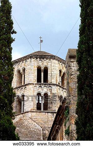 Church of Sant Pere de Galligants monastery, Girona. Catalonia, Spain View Large Photo Image Stock Photography - Church of Sant Pere de Galligants monastery, Girona. Catalonia, Spain. Fotosearch