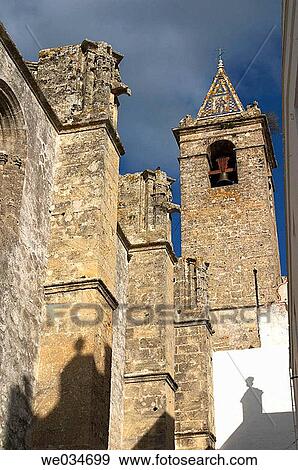 Church of the Divino Salvador (14th century), Vejer de la Frontera. Cßdiz province, Andalusia, Spain View Large Photo Image Stock Photo - Church of the Divino Salvador (14th century), Vejer de la Frontera. Cßdiz province, Andalusia, Spain. Fotosearch