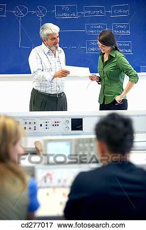 Stock Photo - classroom, contemporary, adolescence. Fotosearch