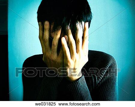 Stock Photography - Close-up, Cover face, contemporary, anonymity. Fotosearch