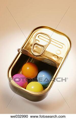 Colour Balls in Tin Can View Large Photo Image Stock Image - Colour Balls in Tin Can. Fotosearch