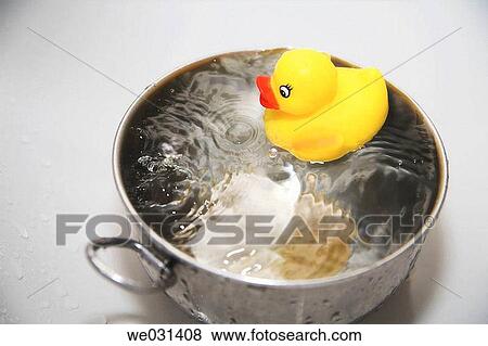 Stock Photo - concept, duckie, duck, crock, amusing. Fotosearch