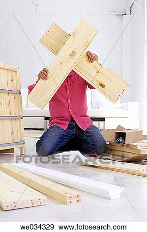 Stock Photo - contemporary, Diy, cross, at-home. Fotosearch