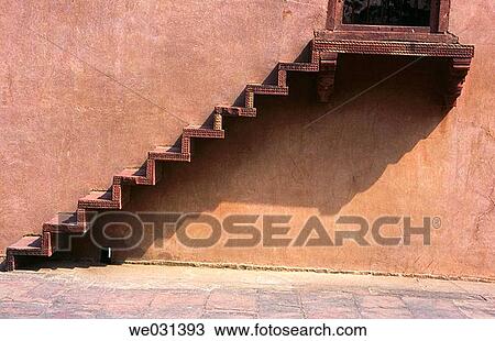 Decorated cantilever stone steps. Fatehpur Sikri. India. View Large Photo Image Stock Image - Decorated cantilever stone steps. Fatehpur Sikri. India.. Fotosearch