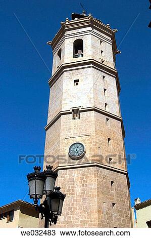 ? El Fadr?? belltower (16th-17th century) in the old town, Castell? n. Comunidad Valenciana, Spain View Large Photo Image Stock Image - ? El Fadr?? belltower (16th-17th century) in the old town, Castell? n. Comunidad Valenciana, Spain. Fotosearch