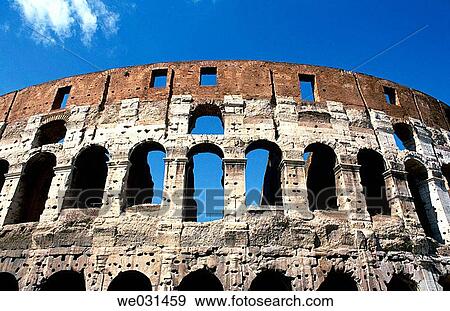 Exterior view of he Colosseum, Rome. Italy View Large Photo Image Stock Photo - Exterior view of he Colosseum, Rome. Italy. Fotosearch