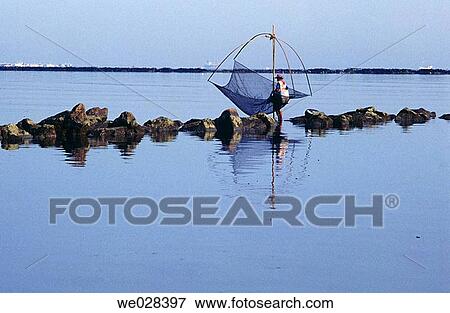 Fishing. Jakarta. Indonesia. View Large Photo Image Stock Photo - Fishing. Jakarta. Indonesia.. Fotosearch