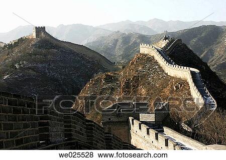 Stock Photo - Great Wall, Badaling section, Beijing, China. Fotosearch