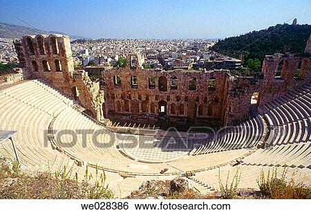 Greek Theater. Acropolis. Greece. View Large Photo Image Stock Photograph - Greek Theater. Acropolis. Greece.. Fotosearch